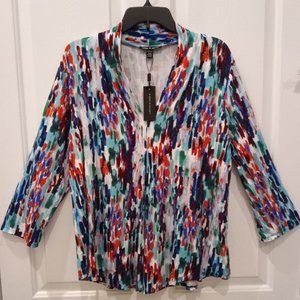 Womens XL Cable & Gauge Top with 3/4 Sleeves